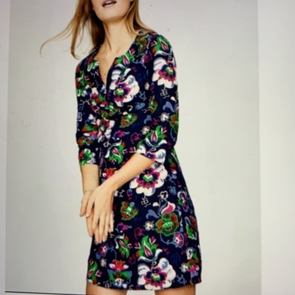 Boden Linen Floral Tunic Dress 4 - Picture 1 of 13
